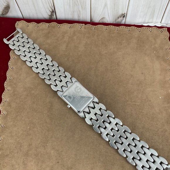 Dolce and Gabbana Silver Tone Watch Crystal Bezel and Bracelet - Picture 9 of 14